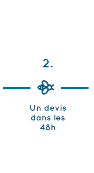 Nous vous envoyons un devis personnalisé dans les 48h suivant votre demande. U ontvangt binnen 48 uur een gepersonaliseerde offerte. You’ll receive a personalized quote within 48 hours of your request.