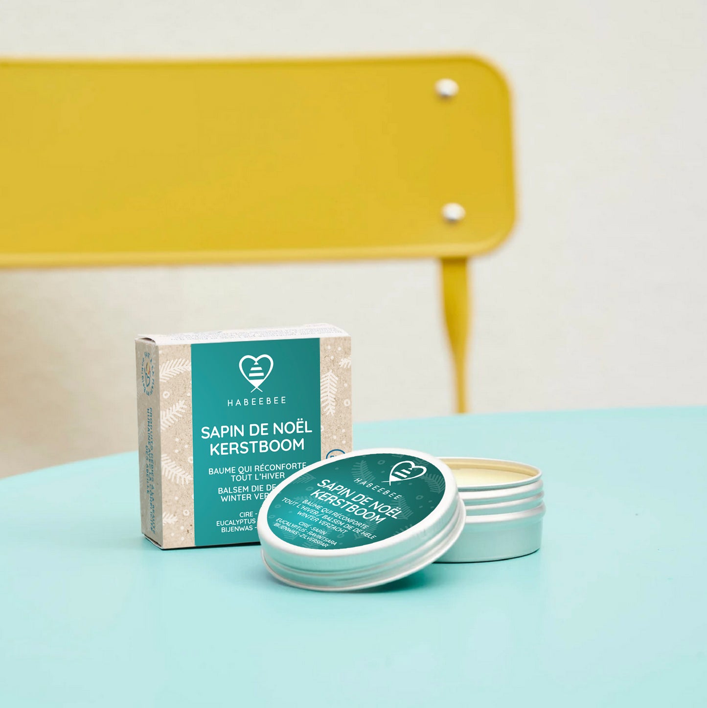 Baume pour le rhume et nez bouché à la cire d'abeille naturelle et 3 huiles essentielles