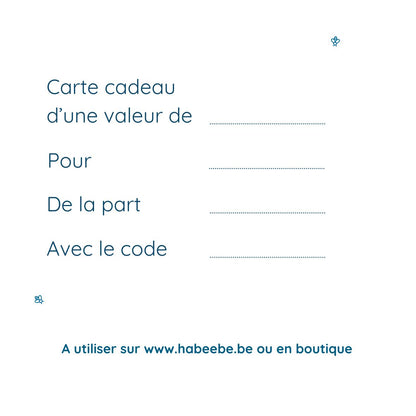 La carte cadeau Habeebee