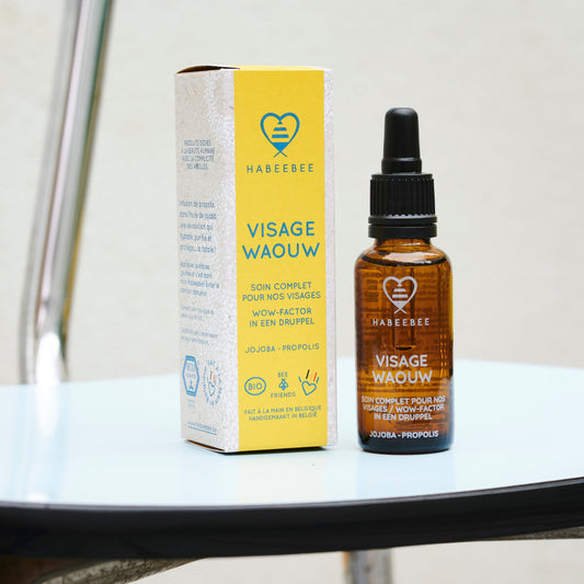 Huile de soin visage au jojoba et à la propolis